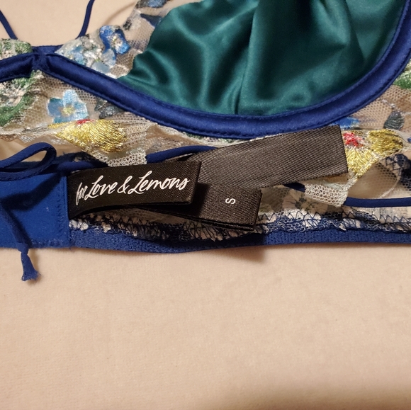NWOT For Love and Lemons Ikat Embroidered Bralette/Bra - Picture 3 of 4